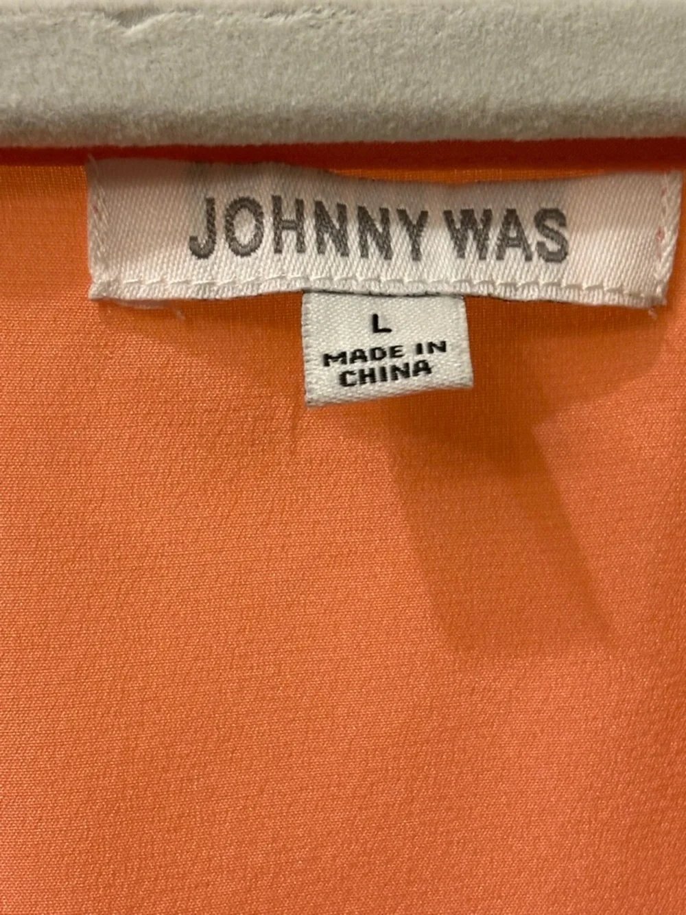 Johnny Was Silk Blend Camisole Size Large Coral Flowy Tank Top Boho - Picture 4 of 5